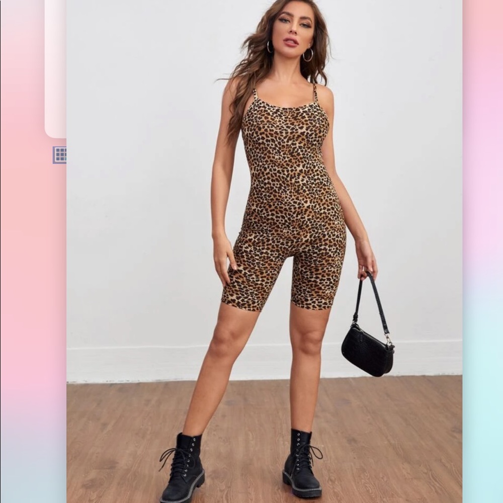 Leopard Animal Print Romper